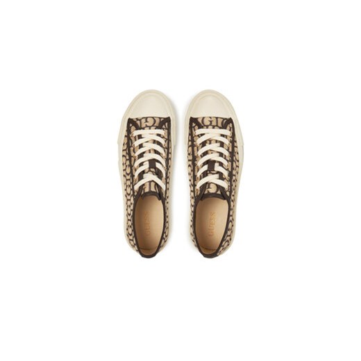 Trampki Guess FLPCAR FAL12 Brązowy Guess 40 eobuwie.pl