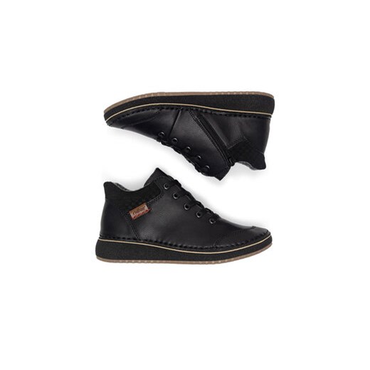 Trzewiki Rieker 50902-00 Czarny Rieker 36 eobuwie.pl