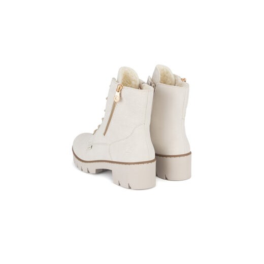Botki Rieker X5719-60 Écru Rieker 41 eobuwie.pl