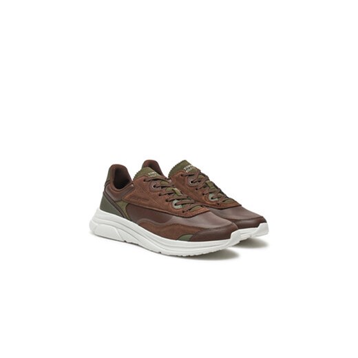 Sneakersy Tommy Hilfiger FM0FM05345 Brązowy Tommy Hilfiger 43 eobuwie.pl