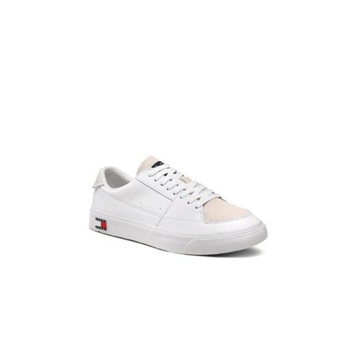 Sneakersy Tommy Jeans Vulcanized Ess EM0EM01106 Biały Tommy Jeans 43 eobuwie.pl