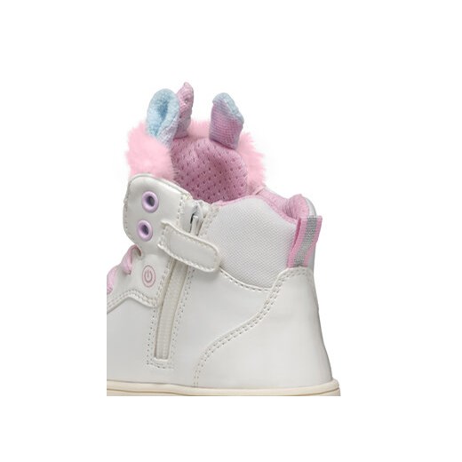Sneakersy Geox J Skylin Girl J468WA 0NFBH C0653 D Biały Geox 35 eobuwie.pl
