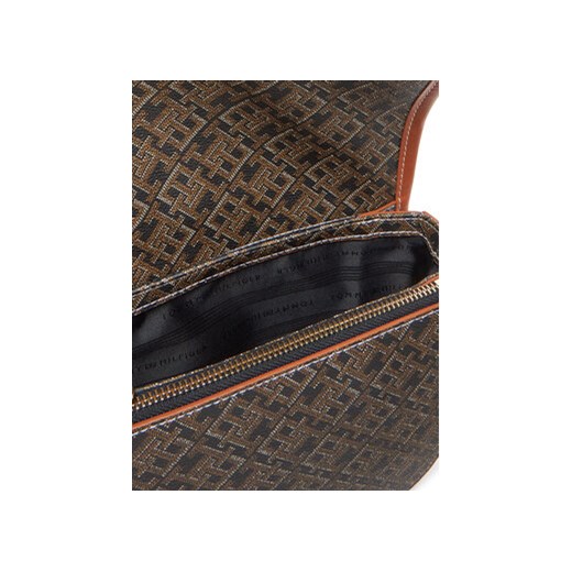 Torebka Tommy Hilfiger Th Monoplay Leather Saddle Bag AW0AW17414 Czarny Tommy Hilfiger 00 eobuwie.pl