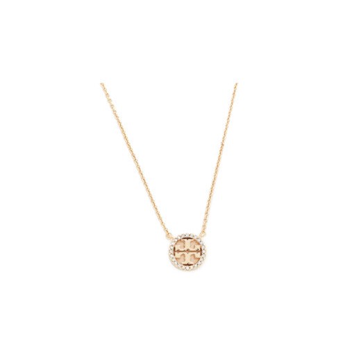 Naszyjnik Tory Burch Crystal Logo Delicate Necklace 53420 Złoty Tory Burch 00 eobuwie.pl