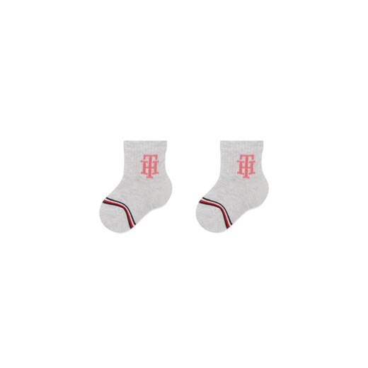 Zestaw 2 par wysokich skarpet dziecięcych Tommy Hilfiger 701220276 Kolorowy Tommy Hilfiger 15_18 eobuwie.pl