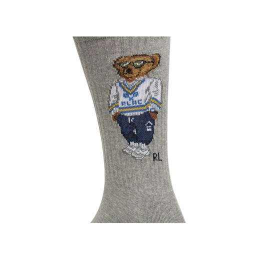 Skarpety Wysokie Męskie Polo Ralph Lauren 449973027001 Szary Polo Ralph Lauren 42_46 eobuwie.pl