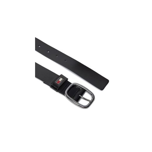 Pasek Damski Tommy Jeans Tjw Oval 3.0 AW0AW15836 Czarny Tommy Jeans 80 eobuwie.pl