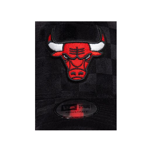 Czapka z daszkiem New Era Chicago Bulls Tonal Check 60595264 Czarny New Era OS eobuwie.pl