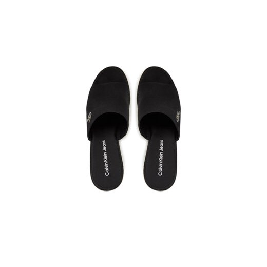 Espadryle Calvin Klein Jeans Wedge Rope Slide Mg YW0YW01699 Czarny 39 eobuwie.pl