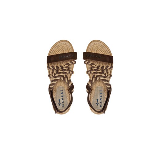 Espadryle Manebi Sandals P 7.8 Y0 Brązowy Manebi 38 eobuwie.pl