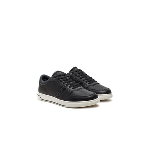 Sneakersy Calvin Klein Low Top Lace Up Logo HM0HM01491 Czarny Calvin Klein 44 eobuwie.pl