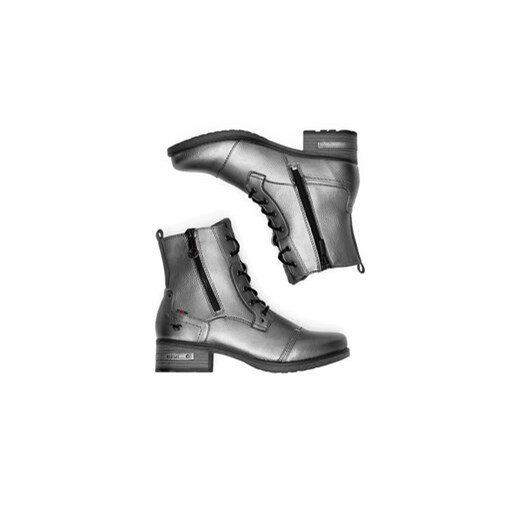 Botki Mustang 1229-513 Srebrny Mustang 42 eobuwie.pl