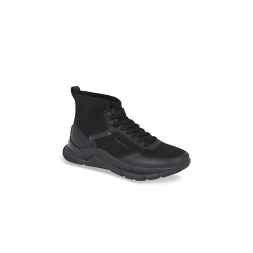 Sneakersy Calvin Klein High Top Lace Up Knit HM0HM01267 Czarny Calvin Klein 41 eobuwie.pl
