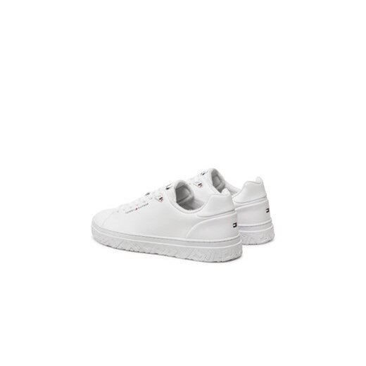 Sneakersy Tommy Hilfiger Court Thick Cupsole Leather FM0FM05208 Biały Tommy Hilfiger 43 eobuwie.pl