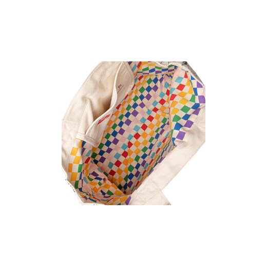 Torebka Vans Pride Otw Gallery Tote VN0A7SFDYOP1 Beżowy Vans 00 eobuwie.pl