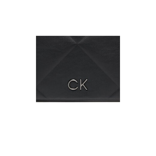 Torebka Calvin Klein Re-Lock Quilt Wristelet Clutch K60K611333 Czarny Calvin Klein 00 eobuwie.pl