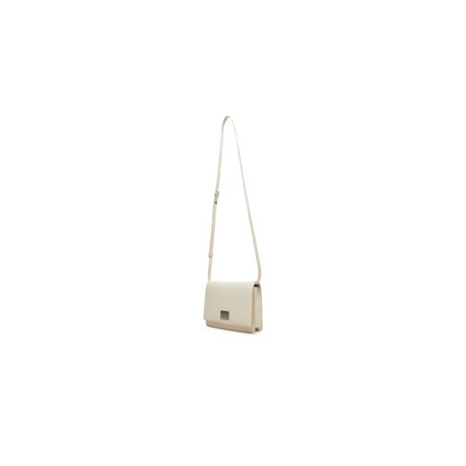 Torebka Calvin Klein Hardware Flap Crossbody K60K612967 Écru Calvin Klein 00 eobuwie.pl