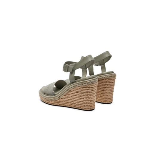 Espadryle Calvin Klein Wedge Sandal 70 He HW0HW02050 Szary Calvin Klein 40 eobuwie.pl