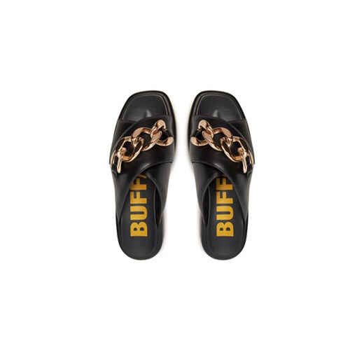 Klapki Buffalo Mia Cross Chain 1602227 Czarny Buffalo 38 eobuwie.pl