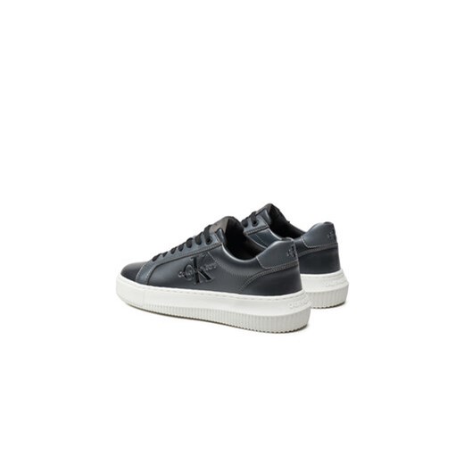 Sneakersy Calvin Klein Jeans Chunky Cupsole Laceup Lth Ml Mtl YW0YW01517 Czarny 40 eobuwie.pl