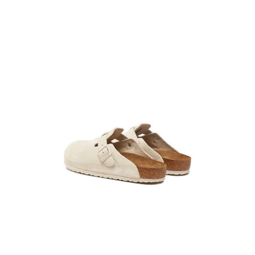 Klapki Birkenstock Boston zamsz 1027667 Biały 43 eobuwie.pl