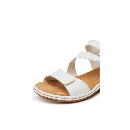 Sandały Rieker 659C7-80 Biały Rieker 38 eobuwie.pl