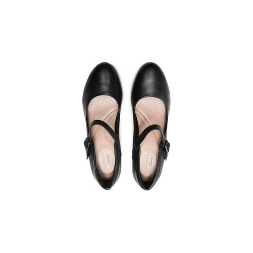 Półbuty Clarks Ambyr Shine 261577844 Czarny Clarks 40 eobuwie.pl