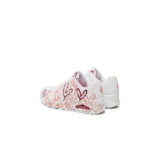 Sneakersy Skechers Uno - Dripping In Love 155507/WCRL Biały Skechers 40 eobuwie.pl