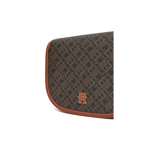 Torebka Tommy Hilfiger Th Monoplay Leather Saddle Bag AW0AW17414 Czarny Tommy Hilfiger 00 eobuwie.pl