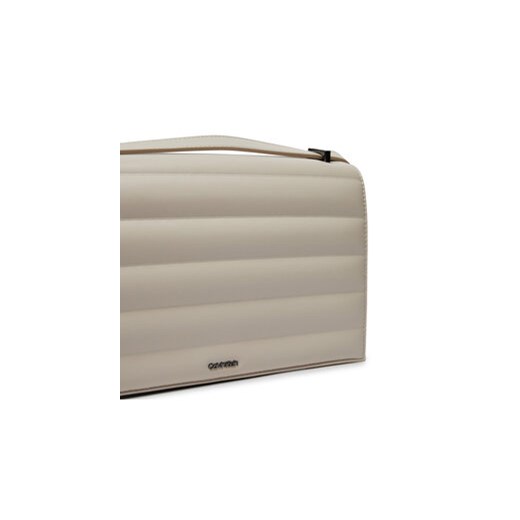 Torebka Calvin Klein Line Quilt Md Conv Shoulder Bag K60K612117 Szary Calvin Klein 00 eobuwie.pl