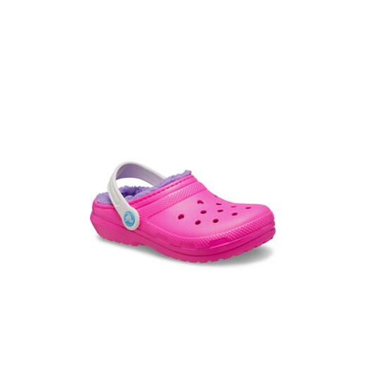 Klapki Crocs Classic Lined Clog Kids 207010 Różowy Crocs 37_38 eobuwie.pl