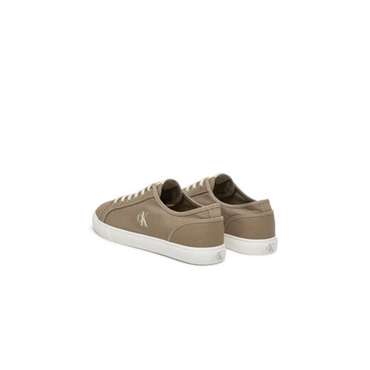 Tenisówki Calvin Klein Jeans Ess Vulc Low Mg Canvas YM0YM01209 Beżowy 40 eobuwie.pl