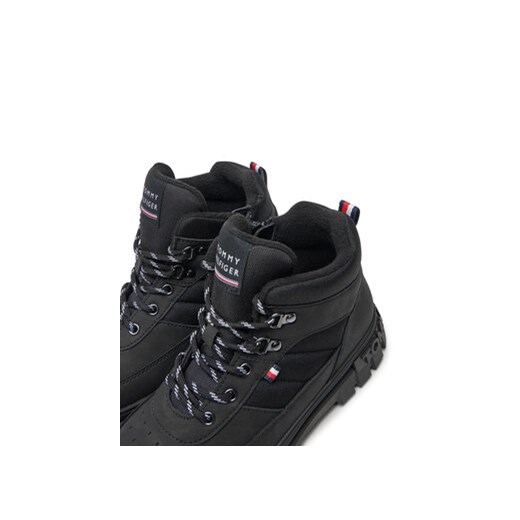 Trzewiki Tommy Hilfiger Lace-Up Bootie T3X5-33707-1492 S Czarny Tommy Hilfiger 36 eobuwie.pl