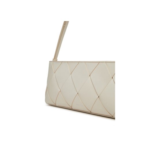 Torebka Calvin Klein Ck Woven Elongated Shoulder Bag K60K612992 Biały Calvin Klein 00 eobuwie.pl