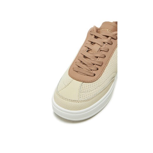 Sneakersy Tommy Hilfiger Th Heritage Sneaker Perf FW0FW08380 Beżowy Tommy Hilfiger 41 eobuwie.pl