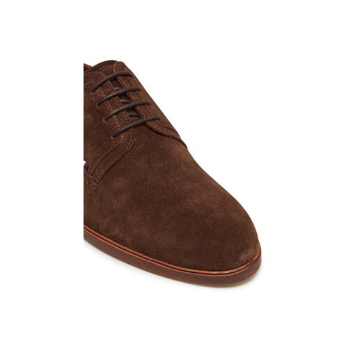 Półbuty Tommy Hilfiger Hilfiger Thunit Suede Shoe FM0FM05377 Brązowy Tommy Hilfiger 43 eobuwie.pl