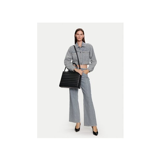 Torebka Calvin Klein Line Quilt Medium Tote K60K612120 Czarny Calvin Klein 00 eobuwie.pl