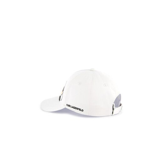 Czapka z daszkiem KARL LAGERFELD Z30393 Biały Karl Lagerfeld 54 eobuwie.pl