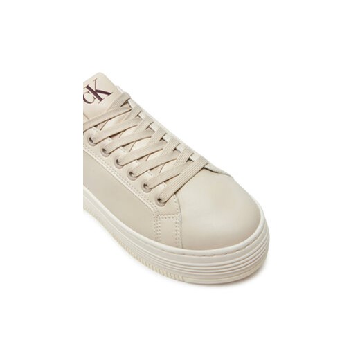 Sneakersy Calvin Klein Bold Platf Low Oh Mg Lth YW0YW01589 Écru Calvin Klein 40 eobuwie.pl