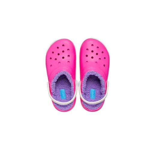 Klapki Crocs Classic Lined Clog Kids 207010 Różowy Crocs 38_39 eobuwie.pl