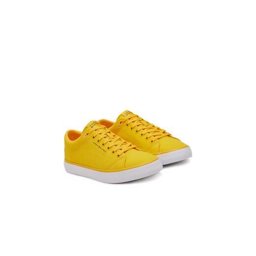 Tenisówki Tommy Hilfiger Th Hi Vulc Low Core Canvas FM0FM05396 Żółty Tommy Hilfiger 44 eobuwie.pl