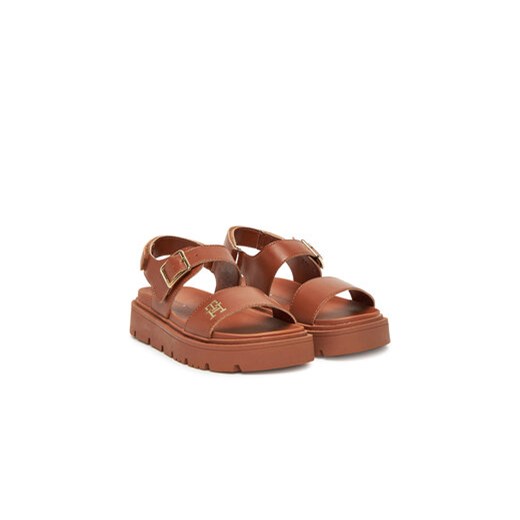 Sandały Tommy Hilfiger T3A2-33785-0326 S Brązowy Tommy Hilfiger 36 eobuwie.pl