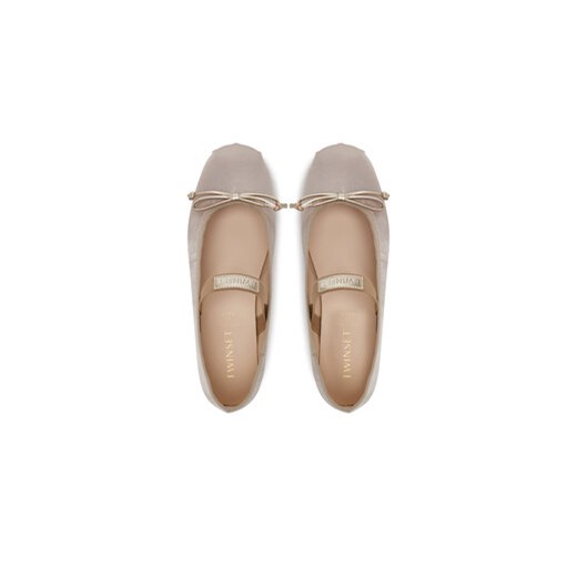 Baleriny TWINSET 251GCJ022 S Złoty Twinset 35 eobuwie.pl