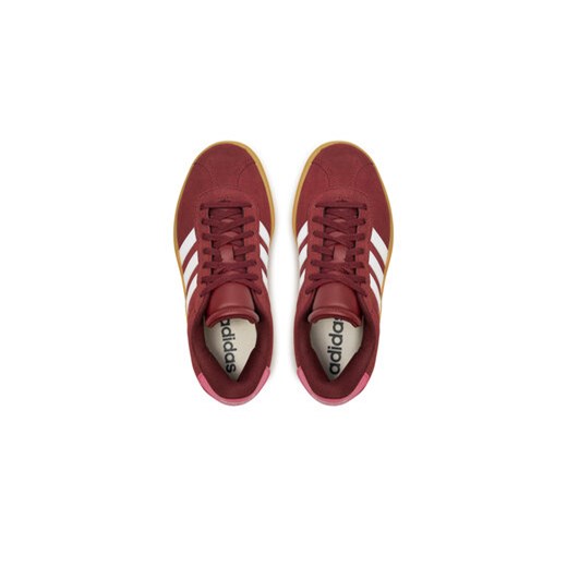 Sneakersy adidas VL Court Bold Lifestyle Kids IH4780 Bordowy 40 eobuwie.pl