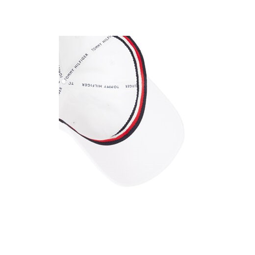 Czapka z daszkiem Tommy Hilfiger Essential Flag Soft Cap AW0AW17131 Biały Tommy Hilfiger 00 eobuwie.pl