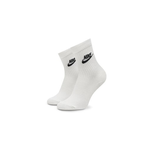 Zestaw 3 par wysokich skarpet damskich Nike DX5025 Biały Nike XL eobuwie.pl