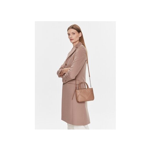 Torebka Calvin Klein Re-Lock Quilt Tote Mini K60K611340 Beżowy Calvin Klein 00 eobuwie.pl