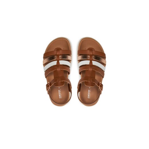 Sandały Geox J Sandal Soleima Gir J35GSB 043CF C6A7F S Brązowy Geox 29 eobuwie.pl