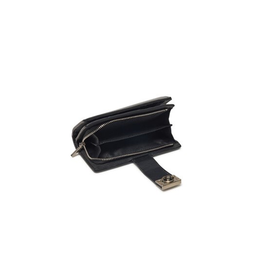 Portfel damski Calvin Klein Hardware Snap Medium Bifold K60K612961 Czarny Calvin Klein 00 eobuwie.pl