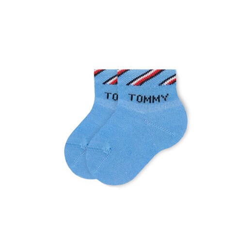 Zestaw 3 par wysokich skarpet dziecięcych Tommy Hilfiger 701220277 Kolorowy Tommy Hilfiger 11_14 eobuwie.pl